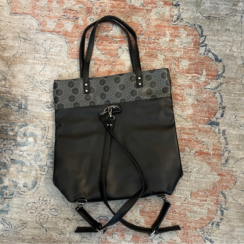 ThinkGeek Bag of Holding D20 Backpack Tote Vegan Leather